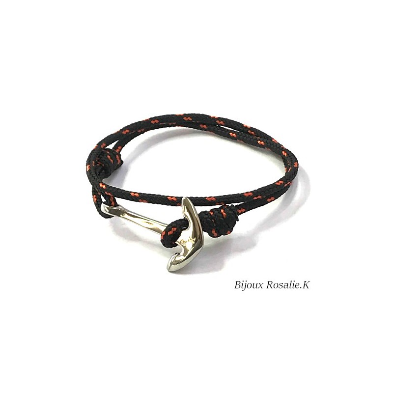 Bracelet ancre marine pour homme - 6 couleurs - Bijoux marin Eckmül